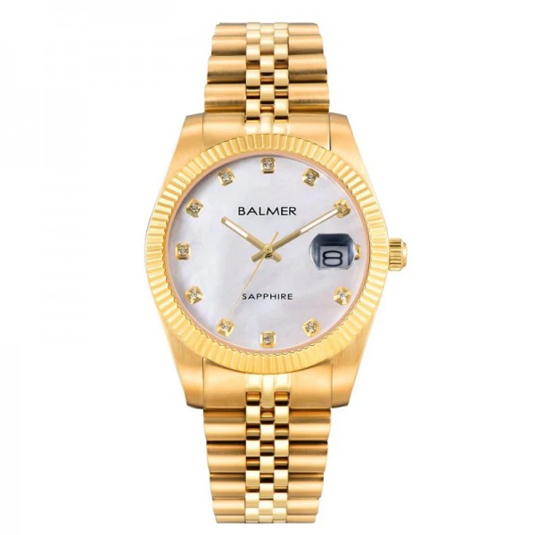 Balmer B-8172M-GP-1 Gold White Dial